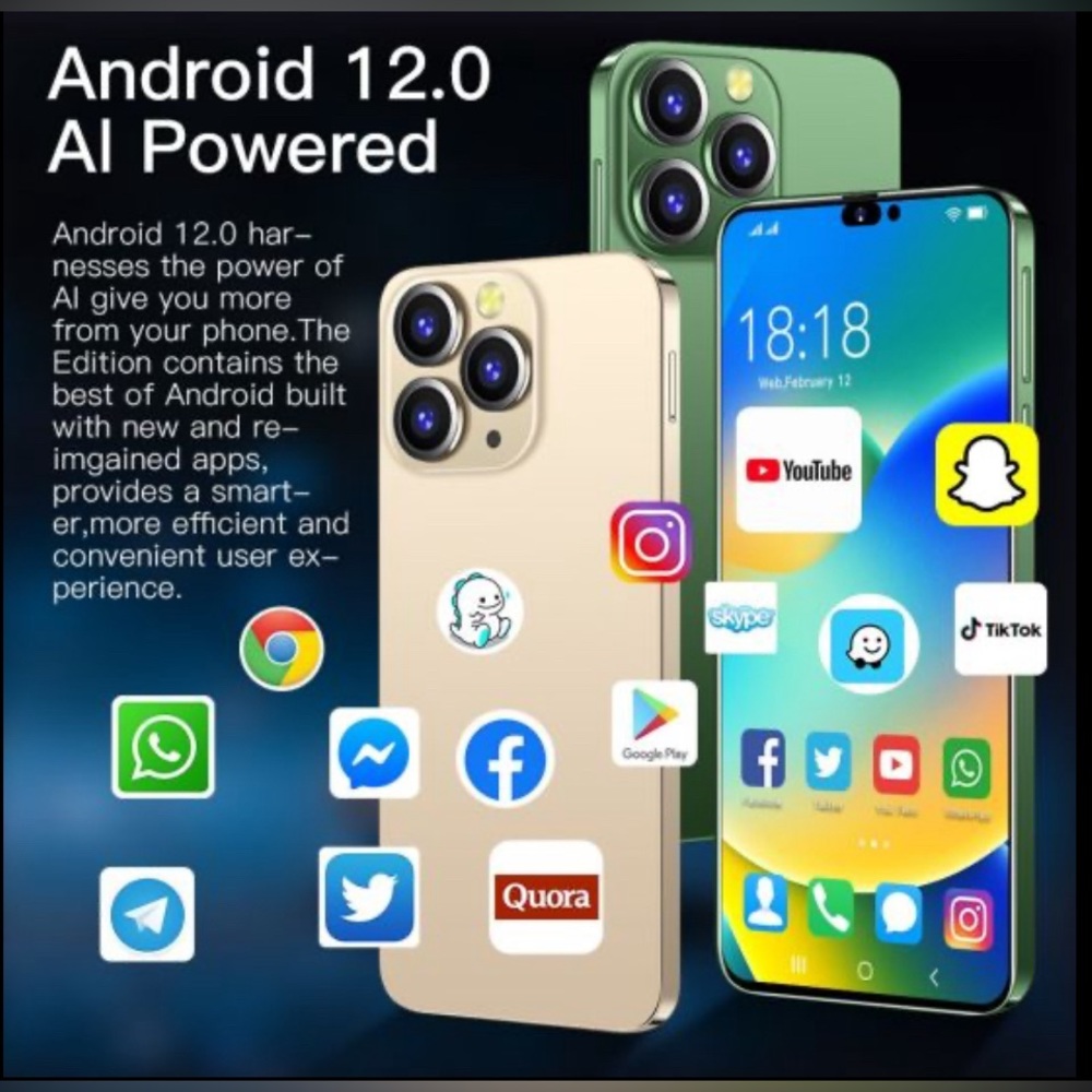 6.8 Inch 16GB+ 512GB Android Smart Phone 10 Core 5g Let Phone Global Edition - Picture 5 of 5